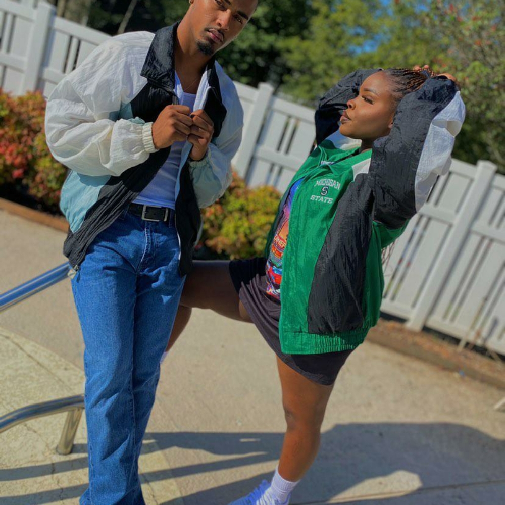 Vintage Michigan State Windbreaker